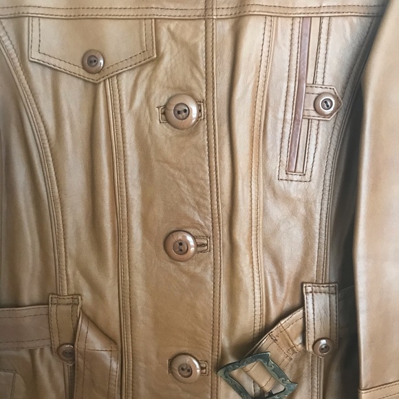 Brand new Leather coat Size M-L - Picture 4 of 10